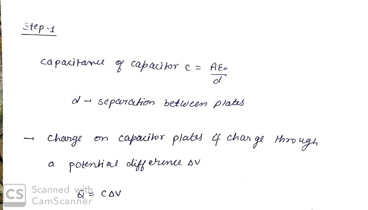 Physics homework question answer, step 1, image 1